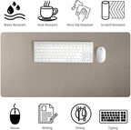 Bloss Pearl Gray Desk Mat 31.5"x15.7", Desk Matt - Image 5
