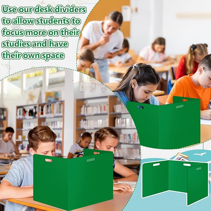24Pack Desk Dividers for Students 14 × 17.5 × 14 Inch Plastic Durable and - Image 7