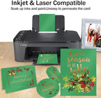 Green Shimmer Cardstock 8.5 x 11 Green Paper, Goefun 24 Sheets 80lb Card Stock - Image 4