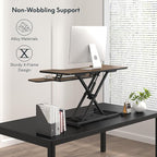 FLEXISPOT Standing Desk Converter 36in Sit to Stand up Riser Height Adjustable - Image 6