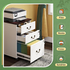 DEVAISE File Cabinet 3-Drawer, Small Office Furniture - Image 7