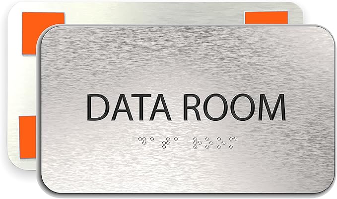 ADASigns Data Room Sign 7" W x 4" H by ADASigns