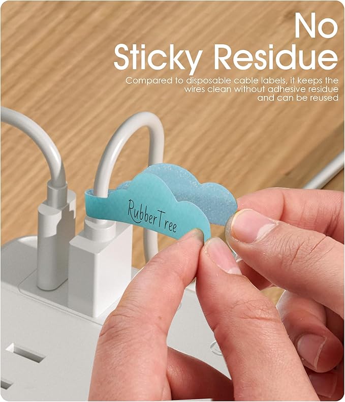Nearockle 24Pcs Cable Labels for Organizing Wires and Identification, Upgraded - Image 5