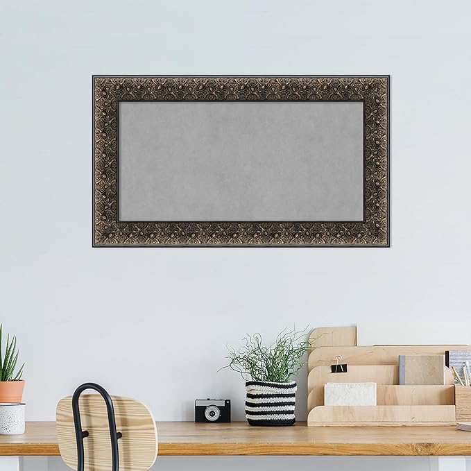 Amanti Art Black Framed Magnetic Board 17x29 Small Vision Board - Image 6