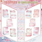 TaoBary 160 Pcs Stationery Paper Set 50 Double Sided Stationery Papers - Image 4
