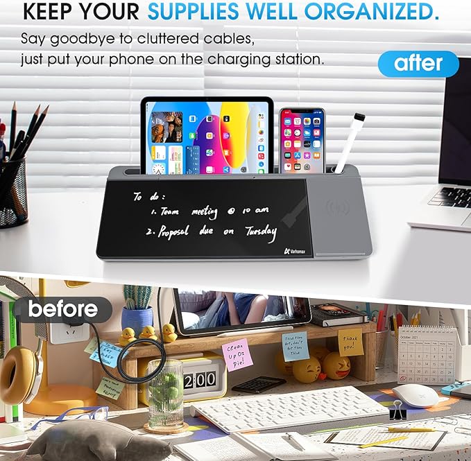 Varhomax Glass Desk Whiteboard - Image 4