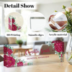 Personalized Name Plate for Desk, Custom Acrylic Desk Name Sign, Office - Image 2