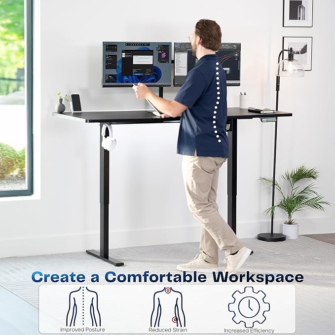 VIVO Electric 71 x 30 in Standing Desk, Memory Height Adjustment, 1B Series - Image 4