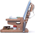 MED Wood Phone Docking Station – Nightstand Desk Organizer - Image 7