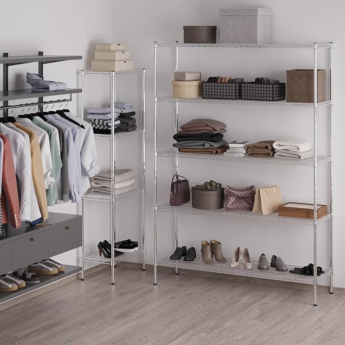 Regal Altair 18" Deep x 60" Wide x 86" Height Wire Shelving Kit | 5-Tier | NSF - Image 5