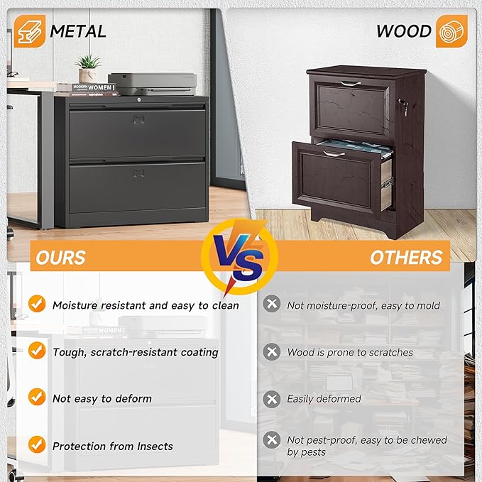 Bestoo 2-Drawer Lateral File Cabinet - Image 5