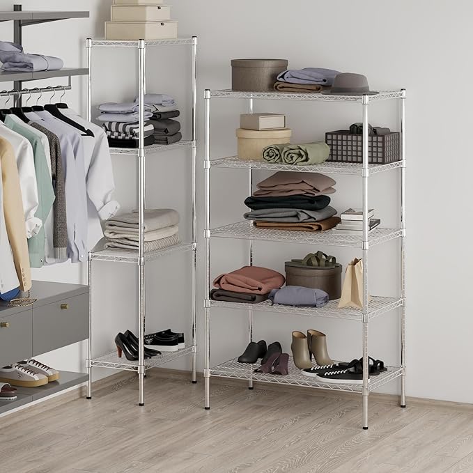 Regal Altair 21" Deep x 36" Wide x 64" Height Wire Shelving Kit | 5-Tier | NSF - Image 7