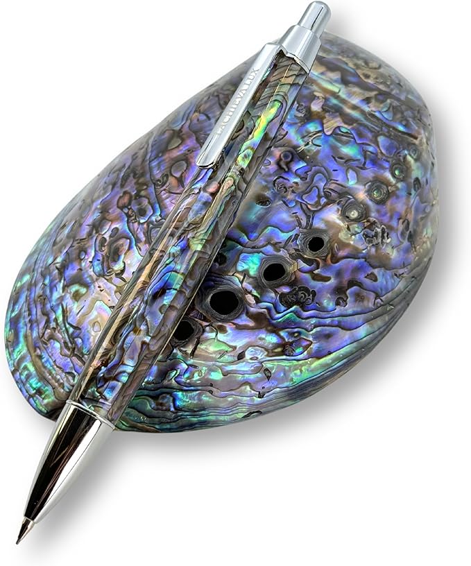 LACHIEVA LUX Abalone Shell Mechanical Pencil 0.7mm, Luxury Metal Pencil - Image 4