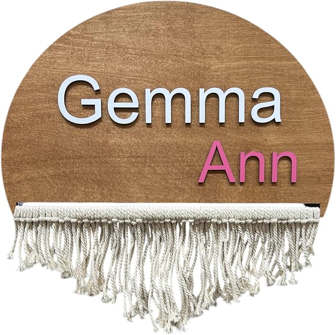 Personalized Name Sign for Nursery by Unknown