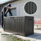 EasyUp 90 Gallon Deck Boxes Waterproof, Outdoor Large Storage Boxes - Image 3