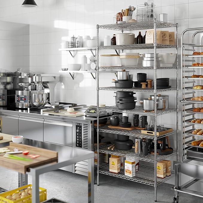 Regal Altair 24" Deep x 36" Wide x 86" Height Wire Shelving Kit | 8-Tier | NSF - Image 2