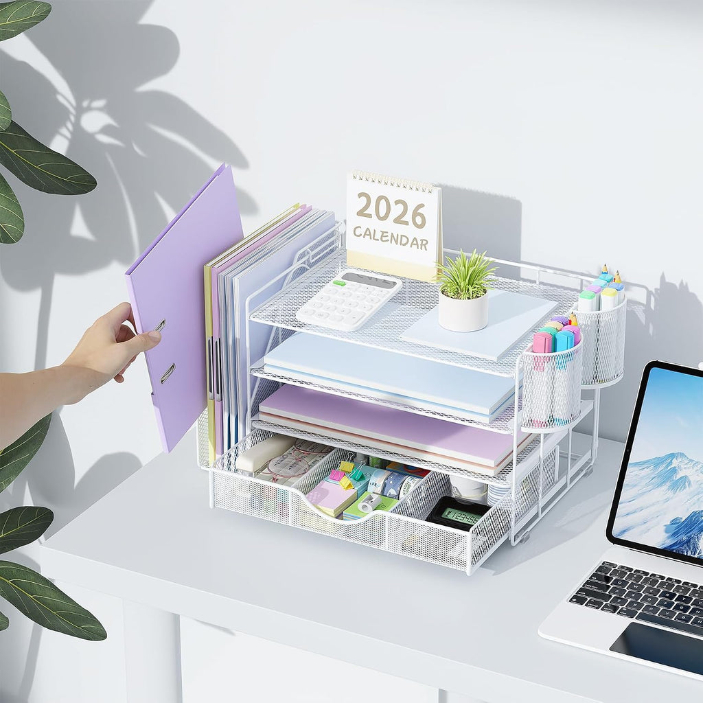 gianotter desk organizers and accessories with file holder, package contents