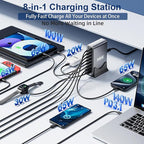 550W USB C Fast Charger Block, PD3.1 140W 8 Port USB Charging Station, GaN Ⅲ - Image 2
