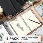 Yahenda 18 Pcs Spiral Notebook Bulk A5 Journal Lined 8.3'' x 5.5'' Writing - Image 2