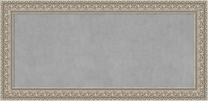 Amanti Art Silver Framed Magnetic Board 27x55 Oversize Vision Board by AmantiArt