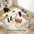 FLEXISPOT L Shaped Standing Desk, 71 x 63 Inch Electric Height Adjustable - Image 9