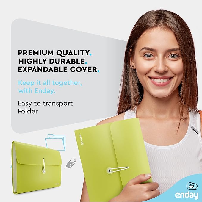 Accordion File Organizer 13 Pocket Expanding File Folder - Image 2