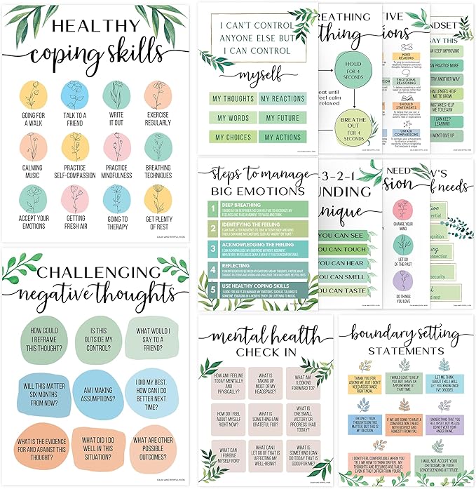 Mental Health Posters by CalmandJoyfulKids