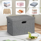 Graciadeco Large 17" 36 Quart Collapsible Stackable Storage Bins - Image 6