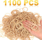 Rubber Bands Office Supplie 1100Pcs Size #16 Rubberbands Light Brown Elastics - Image 4