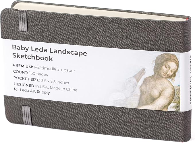 Leda Art Supply Pocket Landscape-Shaped Sketchbook, 5.5 inches x 3.3 inches - Image 2