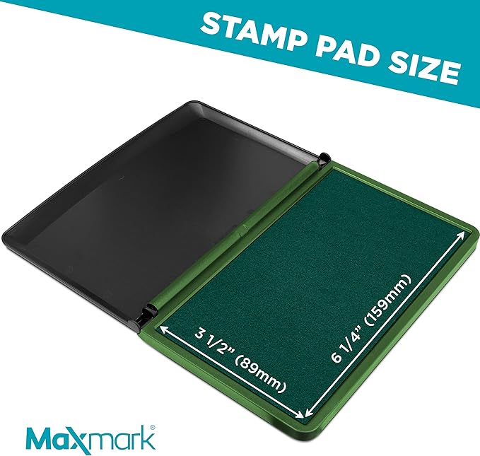MaxMark Large Premium Green Ink Stamp Pad - Image 3
