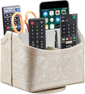 PUSU Leather 360°Rotatable Remote Control Holder, Nightstand TV Remote Caddy by PUSU