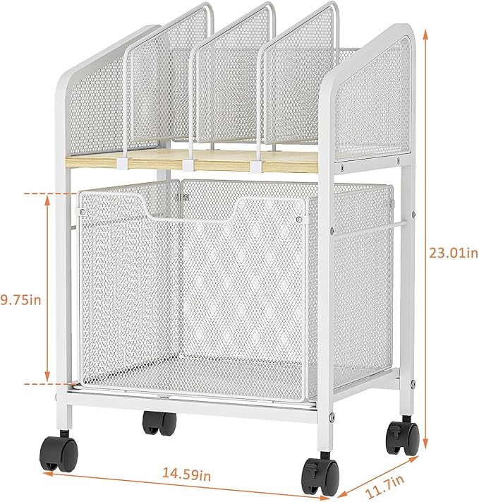 Tiaoheka Rolling File Cabinet - Image 2