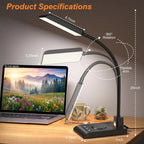 desk lamp with wireless charger, desk lamps for shown in use