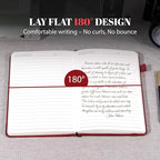 CAGIE Lined Journal for Women Men, Tree Growth Ring Leather Bound Journal - Image 3