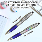 DISCOUNT PROMOS Custom Stylus Ballpoint Pens Set of 100, Personalized Bulk Pack - Image 6