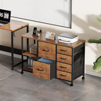maihail 6 drawer file cabinet with charging station shown in use