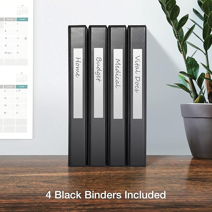 Oxford 3 Ring Binders, 1 inch ONE-Touch Easy Open D Rings, Durable Binders - Image 5