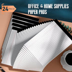 White Legal Note Pads 8.5X 11'', 24 Pack Legal Paper Note Pads, Micro - Image 7