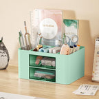 Marbrasse Pen Organizer with 2 Drawer, Desk Organizers and Accessories with 5 - Image 2