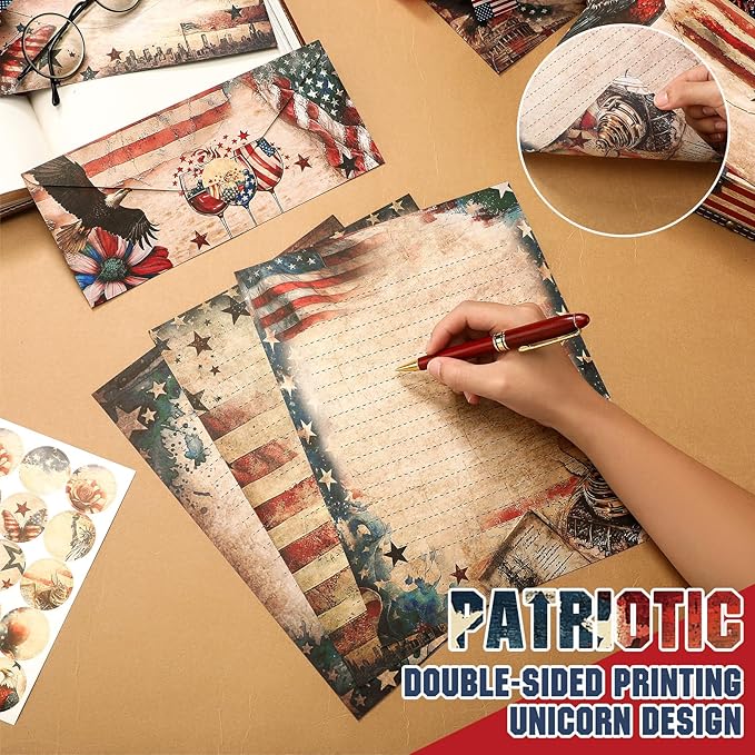 TaoBary 160 Pcs Stationery Paper Set 50 Double Sided Stationery Papers - Image 3