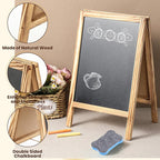 Henoyso 2 Pcs 16" x 10" Small Chalkboard Easel Tabletop Chalkboard Signs Menu - Image 3