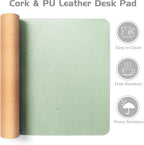 Aothia Double-Sided Desk Pad – 37.8"x17" Leather Desk Mat - Image 4