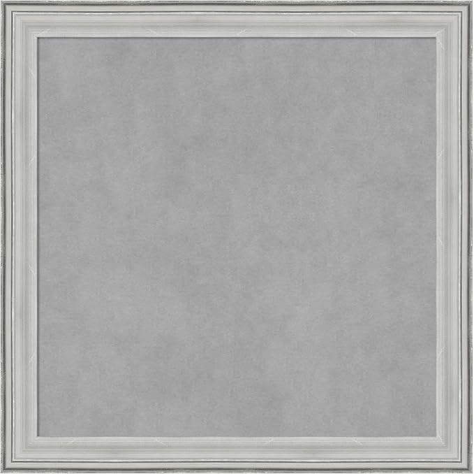Amanti Art Silver Framed Magnetic Board 23x23 Medium Vision Board by AmantiArt
