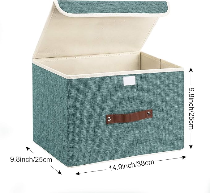 TYEERS Collapsible Storage Boxes, Washable Fabric Storage Bins - Image 2