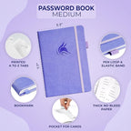 Clever Fox Password Book with alphabetical tabs. Internet Address Organizer - Image 2