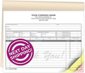 Custom 8.5" x 7" Carbonless NCR Books in 3-Part Triplicate Invoices, Work Orders by PrintPPS