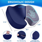 XXL Seat Cushion Office Car Seat Cushion, Memory Foam Cushion - Image 2