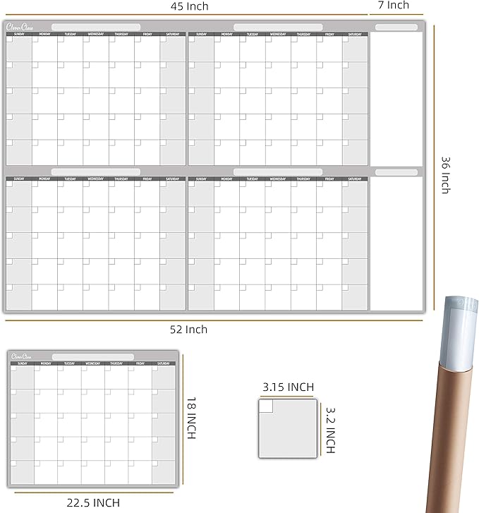 Large Dry Erase Wall Calendar - Image 2