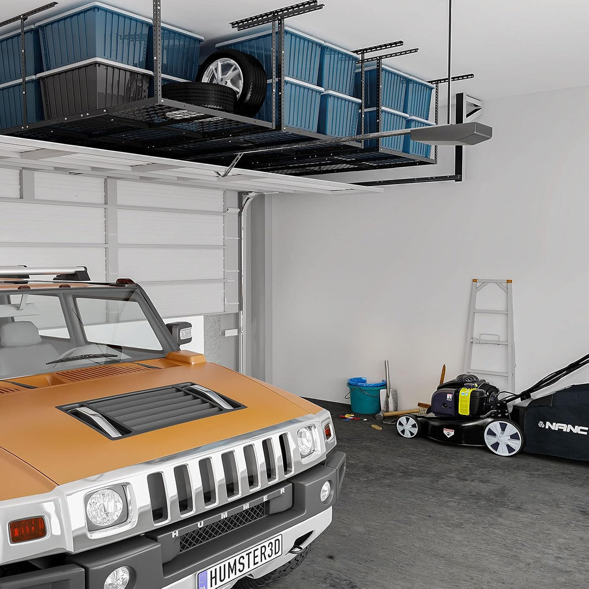 fleximounts 3x8 overhead garage ceiling storage rack, 2, package contents